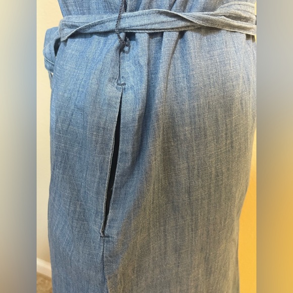 Women's Sonoma Goods For Life 100% Cotton Flutter Sleeve Dress w pockets - Picture 6 of 11